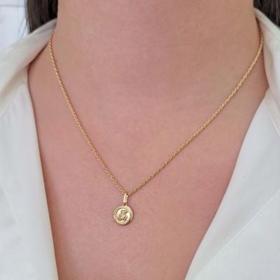 Pingente de ouro são Jorge