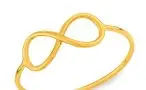 Anel de ouro infinito