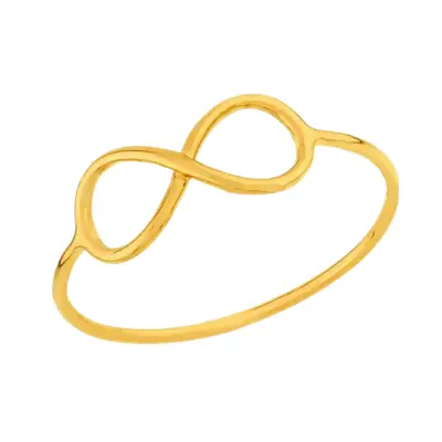 Anel de ouro infinito