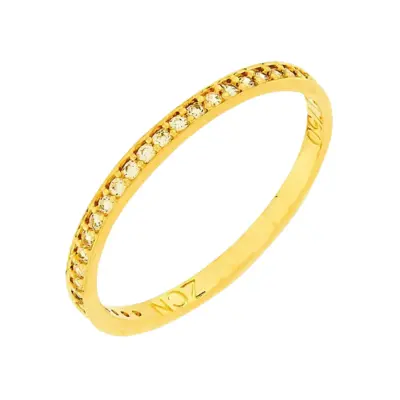 Meia aliança de ouro