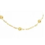 Pulseira de bolinha de ouro