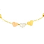 Pulseira infantil de ouro