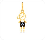 Pingente menino de ouro