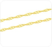 Corrente de ouro singapura