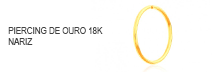 Piercing de Ouro 18K Nariz