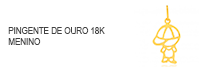 Pingente de Ouro 18K Menino